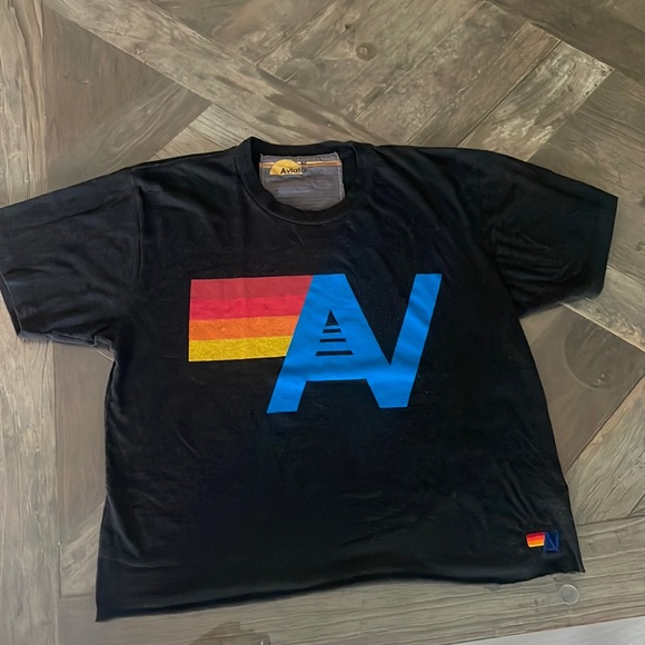 Aviator Nation Tops - Aviator Nation Boyfriend Tee Charcoal size Medium